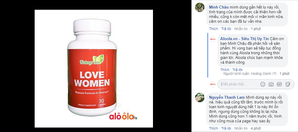 viên uống love women review từ khách hàng aloola