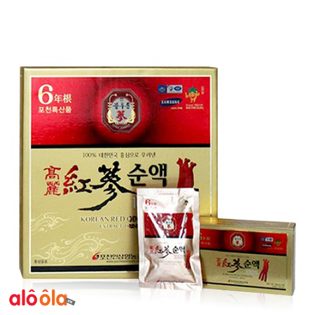 công dụng của nước hồng sâm korean red ginseng extract drink