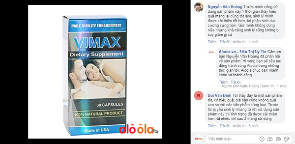 viên uống vimax pills review từ khách hàng aloola