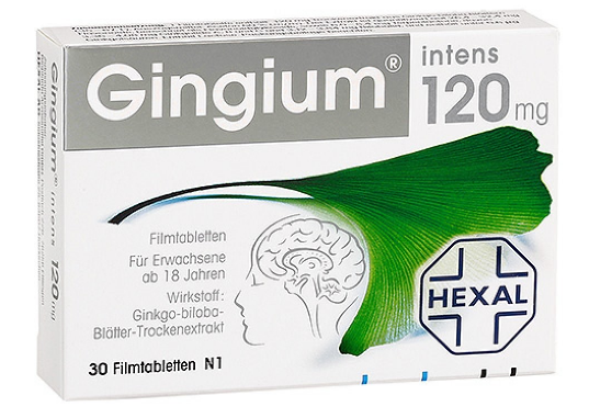 Viên uống bổ não tăng cường trí nhớ Gingium 120mg của Đức