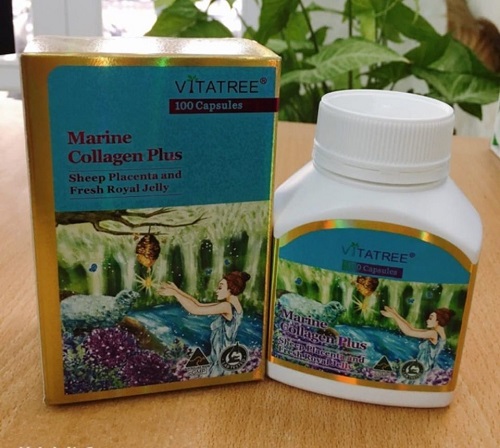 Viên uống Collagen Vitatree Marine Collagen Plus 100 viên của Úc