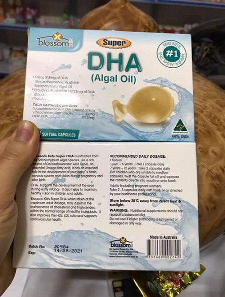 dầu tảo biển Blossom Super DHA Algal Oil