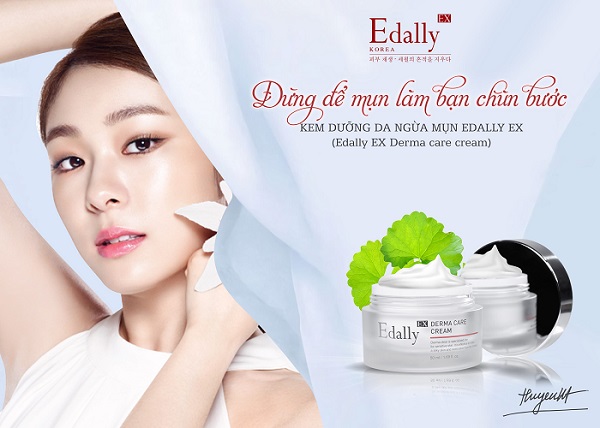 Kem dưỡng da ngừa mụn Edally Ex Derma Care Cream Hàn Quốc 