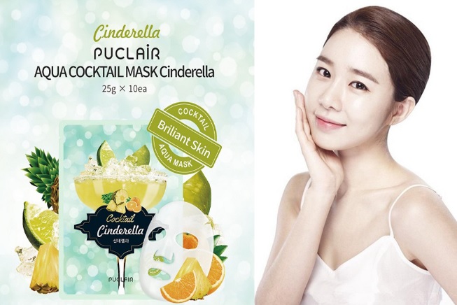 Mặt nạ dưỡng da Puclair Aqua Cocktail Mask Cinderella Hàn Quốc