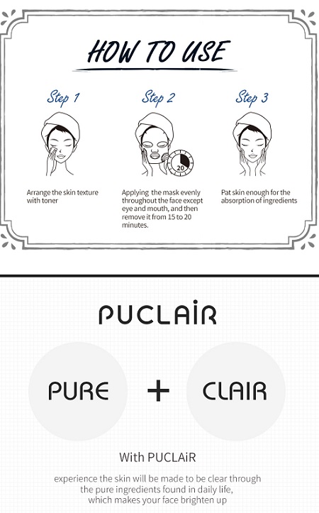 Mặt nạ dưỡng da Puclair Aqua Cocktail Mask Chi - Chi Hàn Quốc