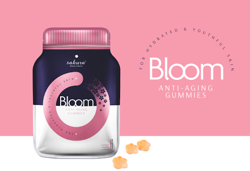Kẹo dẻo bổ sung Collagen Sakura Bloom Anti - Aging Collagen Gummies Nhật Bản