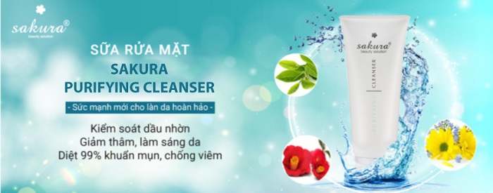 sữa rửa mặt Sakura Purifying Cleanser 