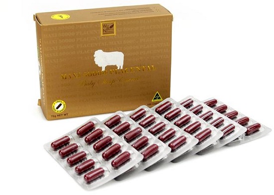 Nhau thai cừu Maxi Sheep Placenta 50000mg