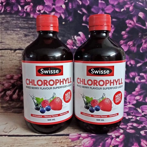 Nước diệp lục Úc Swisse Chlorophyll Mixed Berry 500ml vị dâu