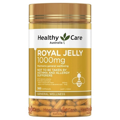 Sữa ong chúa Healthy care royal jelly 1000mg 365 viên