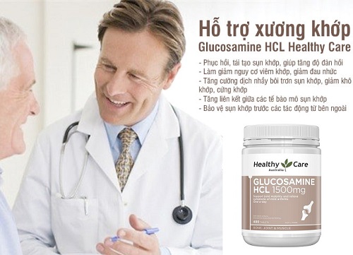 Viên bổ xương khớp Glucosamine HCL 1500mg Healthy Care 400 viên của Úc