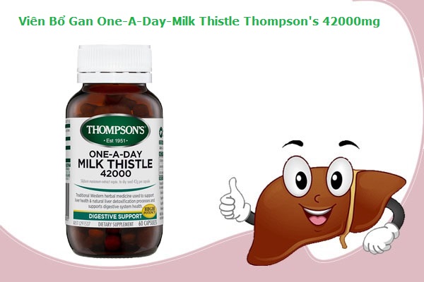 Viên bổ gan Thompsons One-A-Day Milk Thistle 42000mg 60 viên Úc