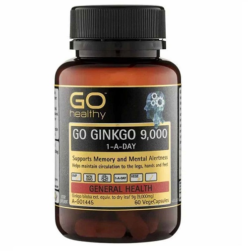 Viên uống bổ não go healthy go ginkgo 9000 1-a-day