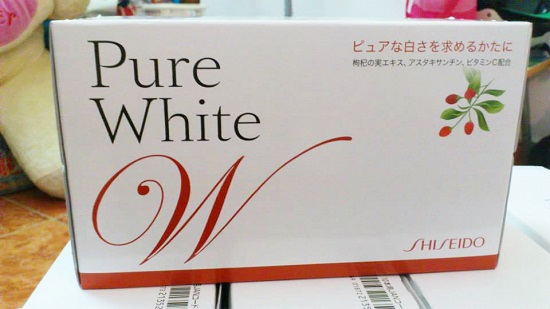 Shiseido Pure White - Nước uống làm trắng da Nhật Bản