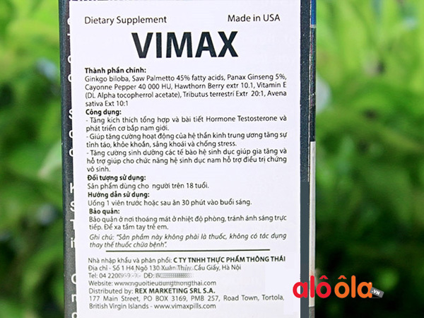 vimax pills tăng cường sinh lực nam giới