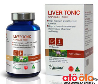 Giải độc gan  - dã rượu Liver Tonic Careline 1300mg tốt nhất hiện nay