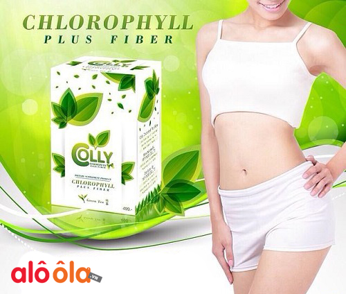 Review trà xanh Colly Chlorophyll Plus Fiber