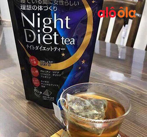 Uống trà giảm cân Night Diet Tea đúng cách