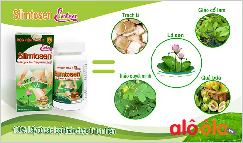 Slimtosen Extra giảm cân hiệu quả nhờ các thành phần tự nhiên