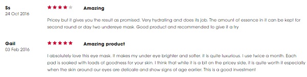sk ii sign eye mask review