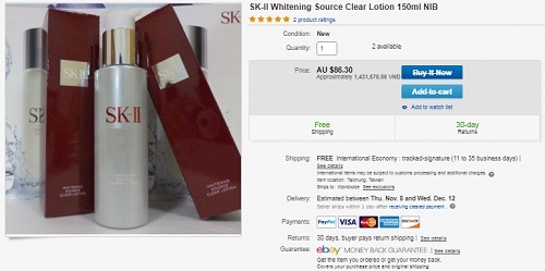 sk 2 whitening source clear lotion review