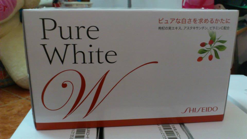 Shiseido Pure White - Nước uống làm trắng da Nhật Bản