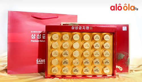 công dụng của an cung ngưu hoàng hoàn gum jee hwan hộp đỏ
