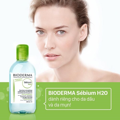 Bioderma Sebium H2O Solution Micellaire Nettoyante Purifiante dành cho da dầu da hỗn hợp