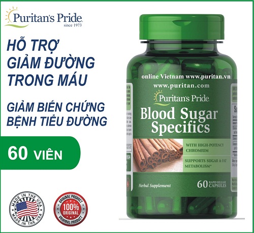 blood sugar specifics puritans pride lọ 60 viên