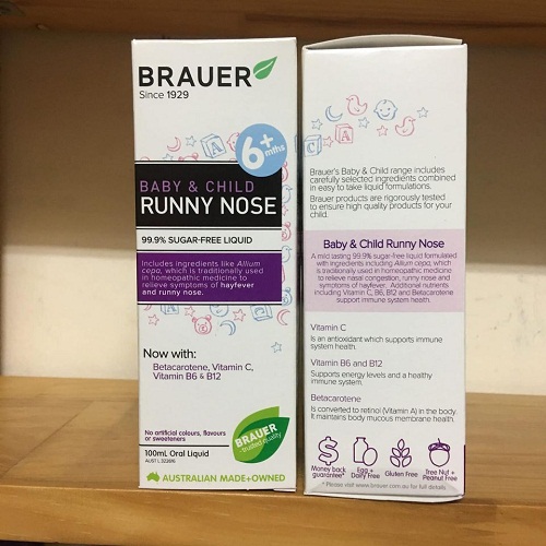 brauer baby and child runny nose