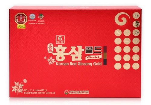 cao hồng sâm korean red ginseng gold hộp 3 lọ