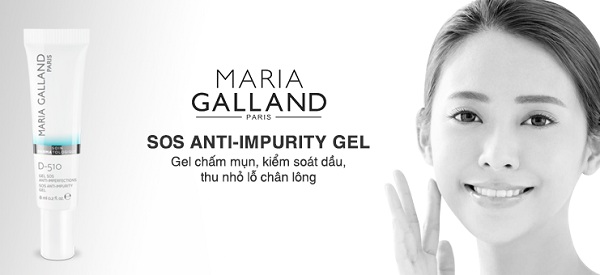 Gel chấm mụn Maria Galland D-510 Sos Anti-Impurity Gel 8ml