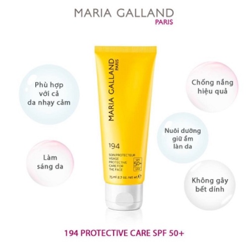 Kem chống nắng Maria Galland 194 Ultra Protective Care For The Face SPF 50+