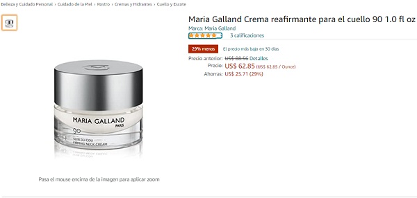 Kem dưỡng làm săn chắc da vùng cổ Maria Galland 90 Firming Neck Cream 30ml