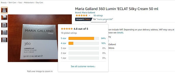 Maria Galland 360 Creme Soyeuse Lumineclat Silky Cream 50ml