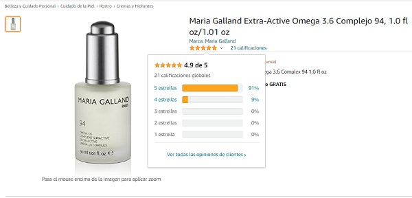 Tinh chất dưỡng ẩm, chống lão hóa cho da khô Maria Galland 94 Extra-Active Omega 3.6 Complex