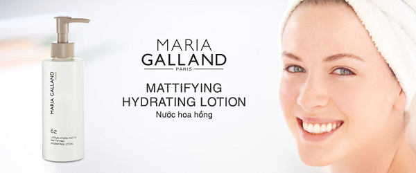 Nước hoa hồng Maria Galland 62 Mattifying Hydrating Lotion 200ml/400ml