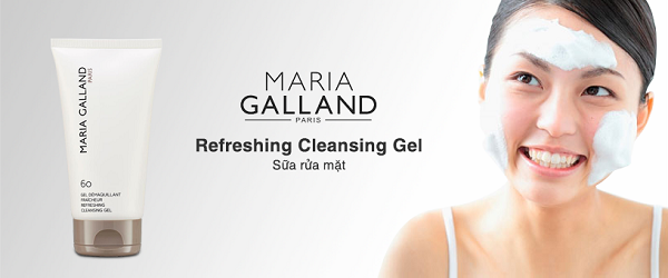 Sữa rửa mặt Maria Galland 60 Refreshing Cleansing Gel 150ml