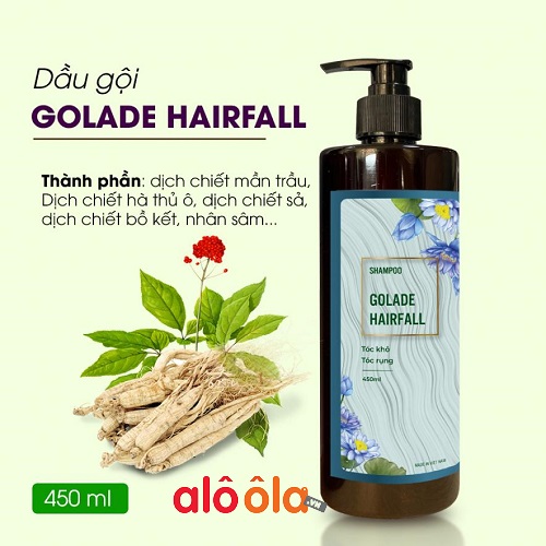 Dầu gội Golade Hairfall dành cho tóc khô tóc rụng BDCare 450ml