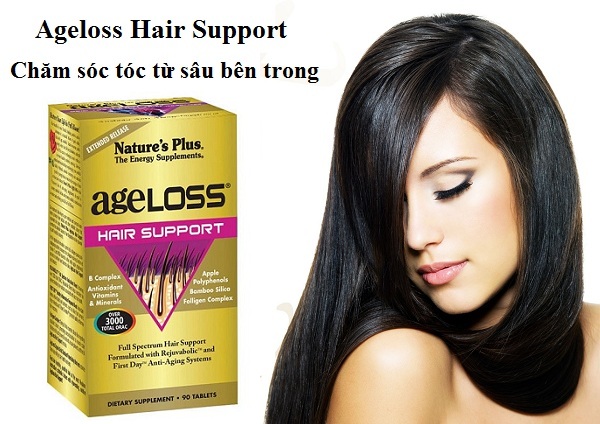 Reviews Natures Plus Ageloss Hair Support – Viên Uống Trẻ Hóa Mái Tóc