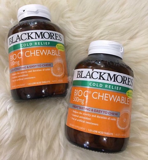blackmores cold relief bio c chewable bổ sung vitamin c cho cơ thể