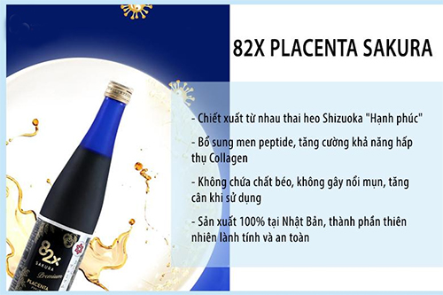  82x sakura premium placenta - bí quyết giúp làn da tươi trẻ dài lâu