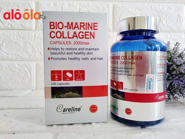 Viên Uống Đẹp Da Bio-Marine Collagen Careline Hộp 100 Viên