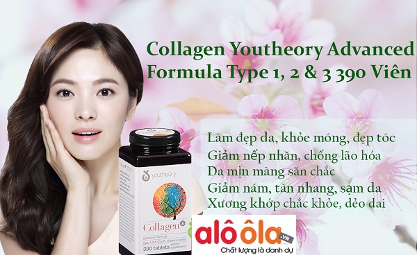 Hướng dẫn cách uống Collagen Youtheory type 1 2 & 3 của Mỹ 