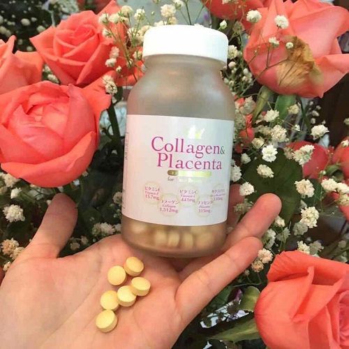 Viên uống trắng da Collagen Placenta 5 in 1 270 viên Nhật Bản