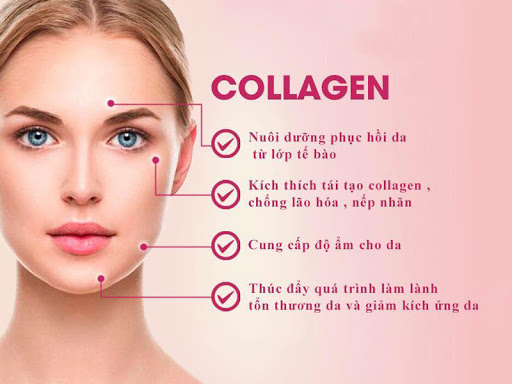 công dụng của collagen với làn da