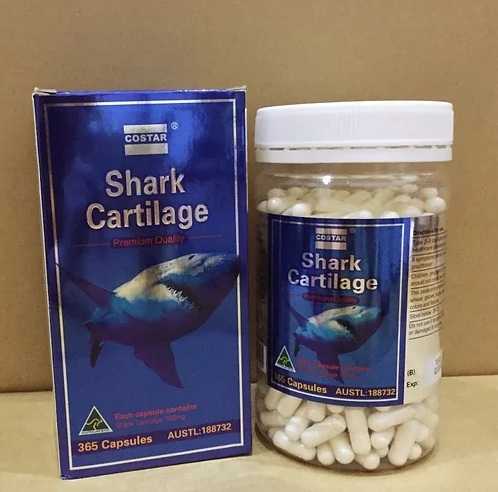 costar shark cartilage 750mg 375 viên
