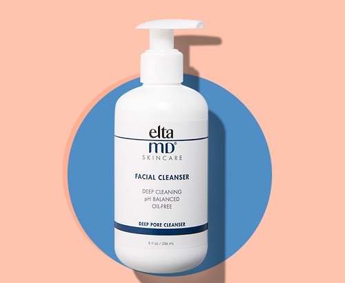 eltamd deep pore facial cleanser giúp làm sạch mà không gây tổn thương da