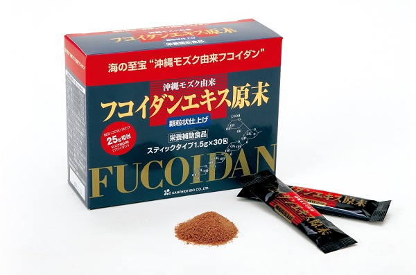 Fucoidan Extract Powder Granules dạng bột 30 gói màu đỏ