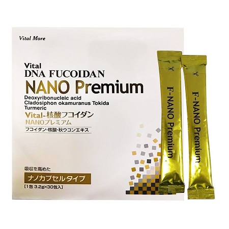 Vital DNA Fucoidan Nano Premium 30 gói hỗ trợ điều trị ung thư